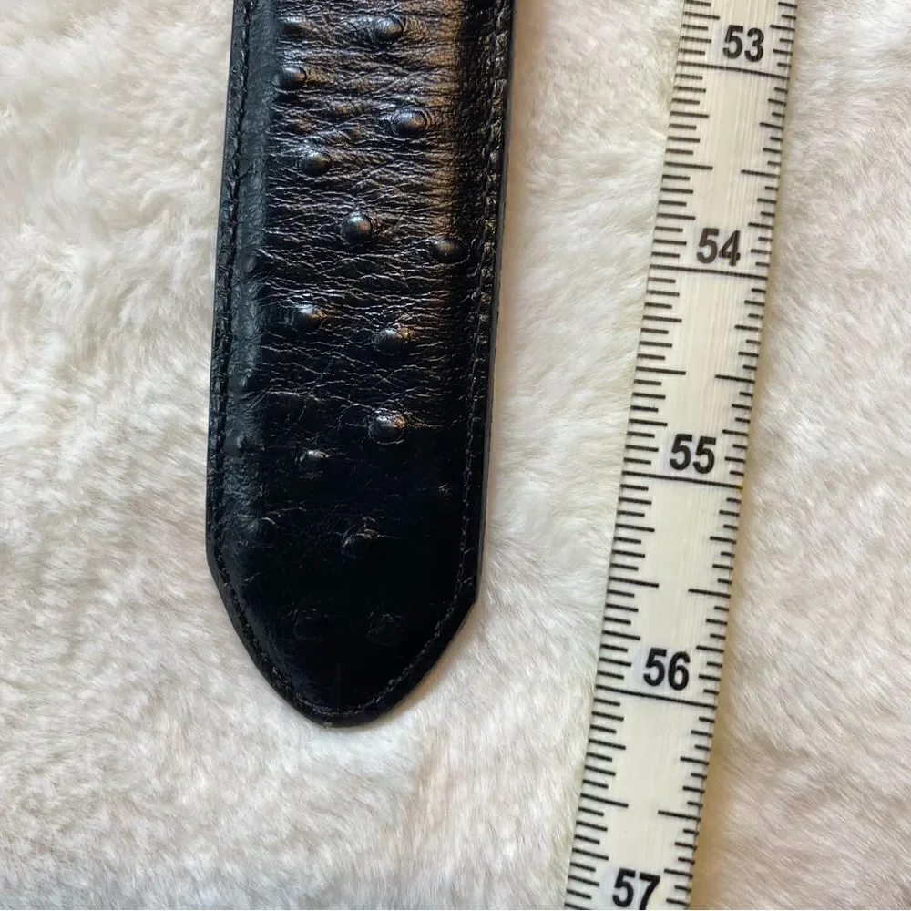 Black Leather Belt Size 50